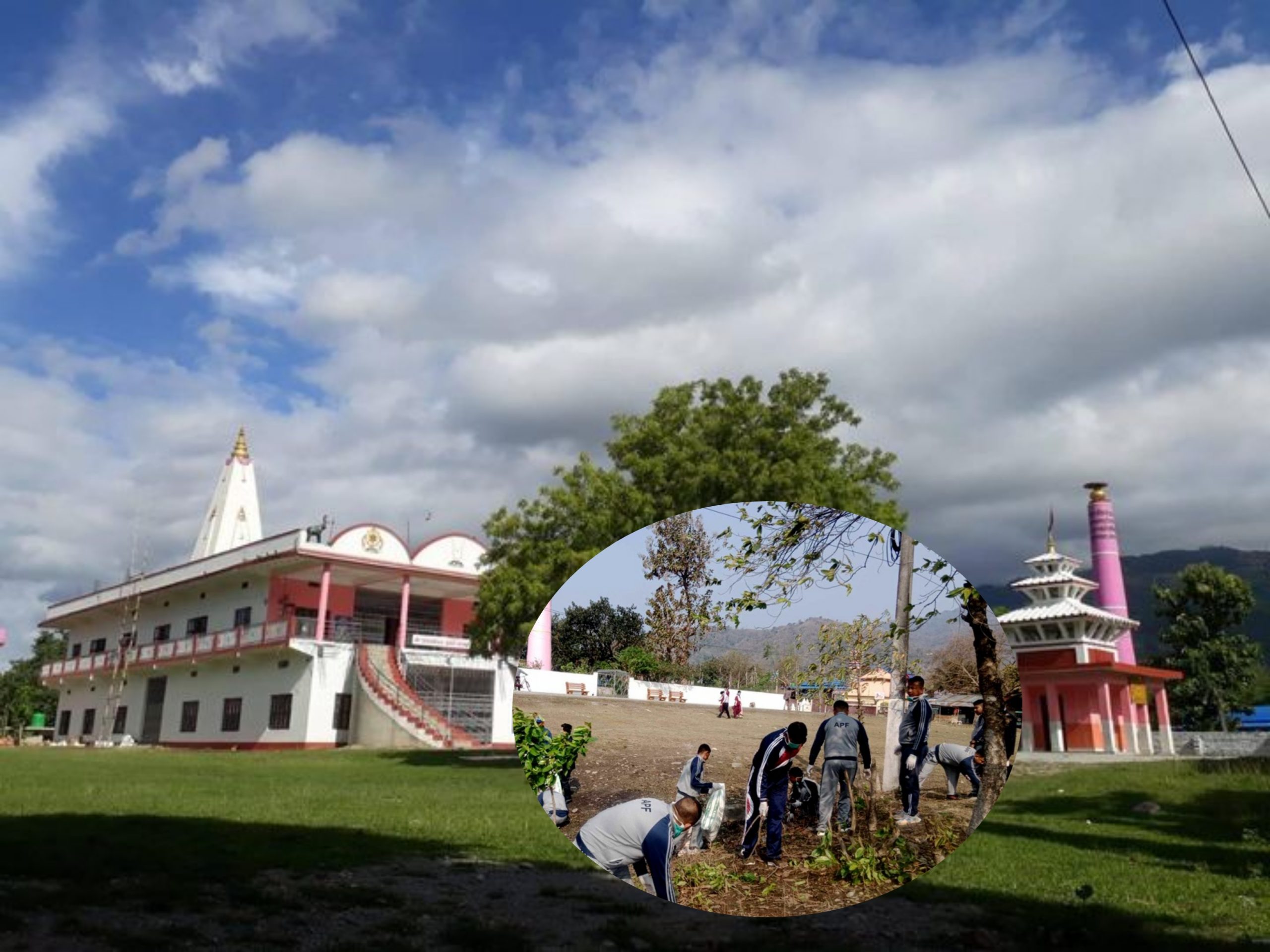 पूर्ण महाकुम्भलाई भव्य बनाउन चतराधाम क्षेत्रमा सरसफाइ अभियान